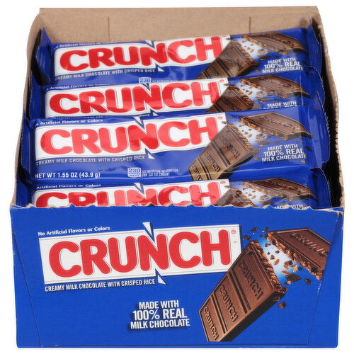 Crunch Milk Chocolate, with Crisped Rice, Creamy