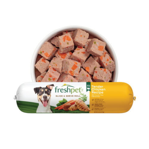 Freshpet Healthy & Natural Dog Food, Fresh Chicken Roll, 6lb Image 1 of 11