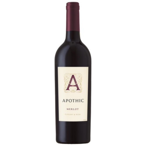 Apothic Merlot Red Wine 750ml Image 1 of 7