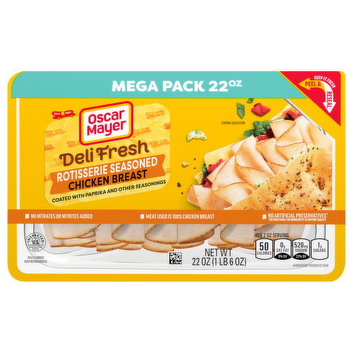 Oscar Mayer Chicken Breast, Rotisserie Seasoned, Mega Pack