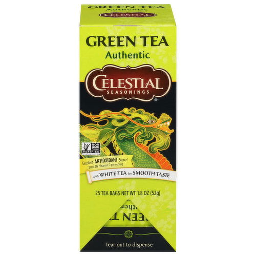 Celestial Seasonings Green Tea, Authentic