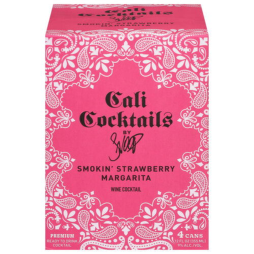 Cali Cocktails Wine Cocktail, Smokin' Strawberry Margarita