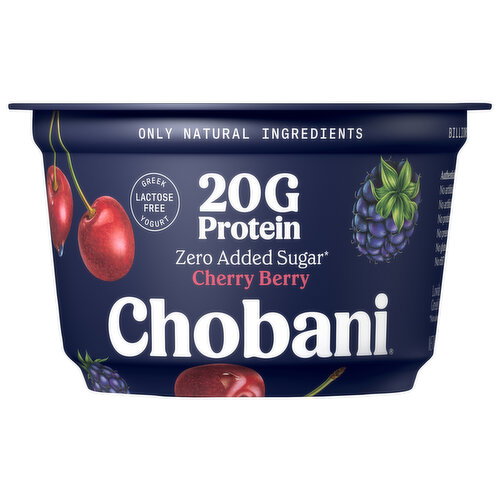 Chobani Lowfat Cherry Berry Greek Yogurt Image 1 of 6