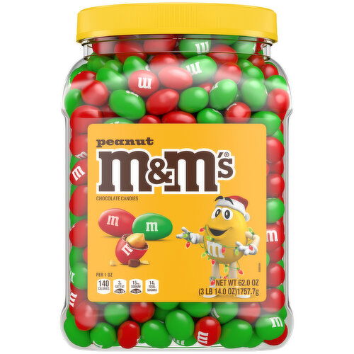 M&M'S Give the gift of fun this holiday season when you treat your friends, family and coworkers to M&M'S Peanut Chocolate Christmas Candy. These bite-size pieces are made with roasted peanuts and real milk chocolate to celebrate the holidays.