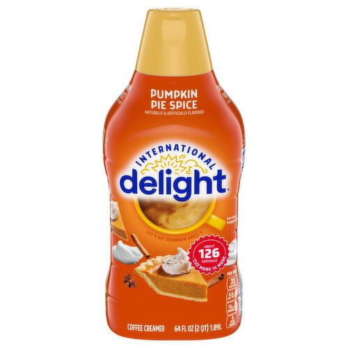 International Delight Pumpkin Pie Spice Liquid Coffee Creamer Image 1 of 11