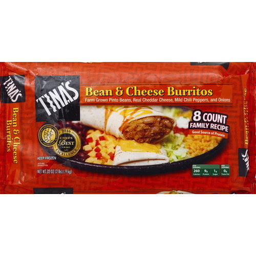 Tina's Burrito, Bean & Cheese