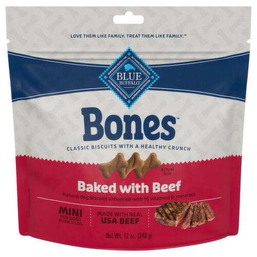 Blue Buffalo Baked with Beef Mini Dog Biscuits Image 1 of 5