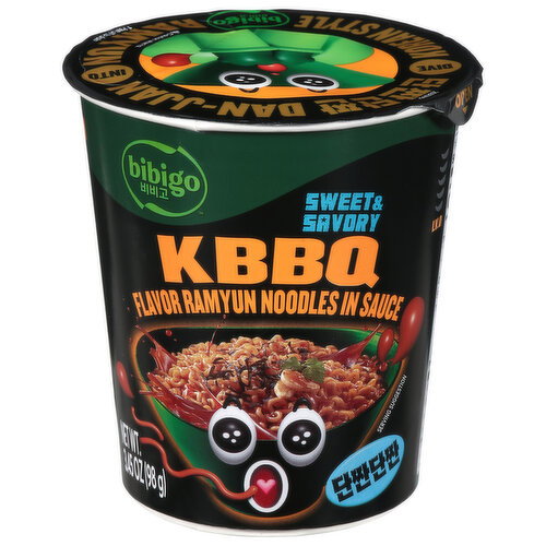 Bibigo Sweet & Savory KBBQ Flavor Ramyun Noodles in Sauce Image 1 of 6