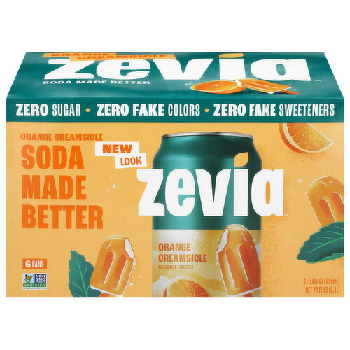 Zevia Zero Sugar Orange Creamsicle Soda
