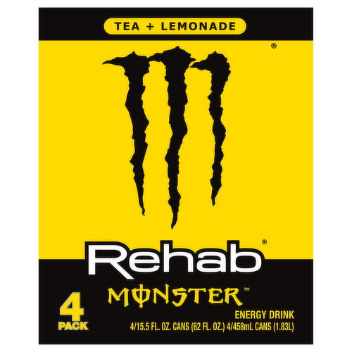 Rehab Monster Tea + Lemonade Energy Drink Image 1 of 3