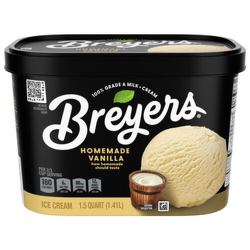 Breyers Homemade Vanilla Ice Cream