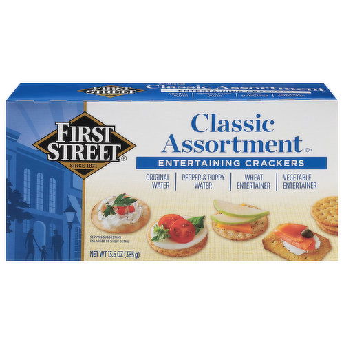 First Street Entertaining Crackers, Classic Assortment