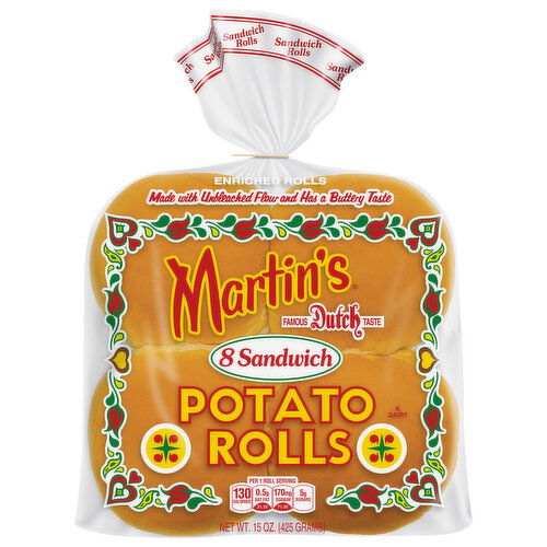 Martin's Potato Rolls, Sandwich
