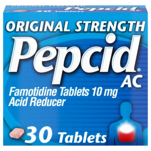 Pepcid Original Strength Tablets 10 mg Acid Reducer