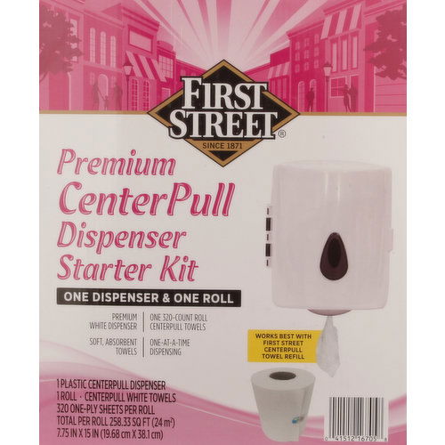 First Street Dispenser Starter Kit, Premium, CenterPull