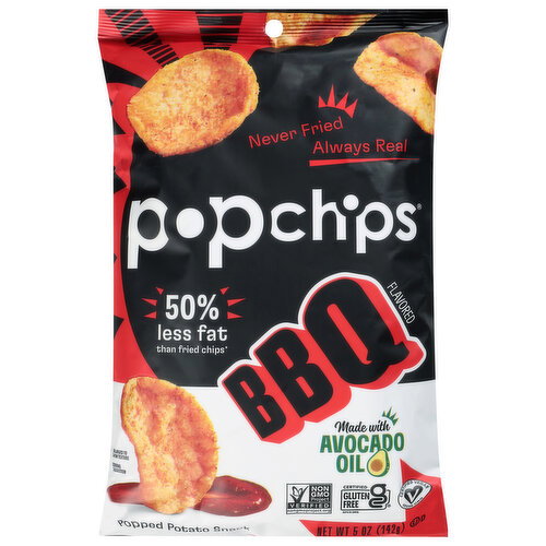 Popchips BBQ Flavored Popped Potato Snacks Image 1 of 6
