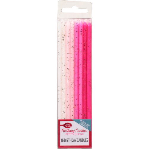 Betty Crocker Birthday Candles, Pretty In Pink