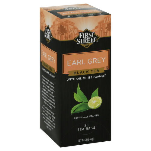 First Street Tea Bags Earl Grey Black Tea Image 1 of 5