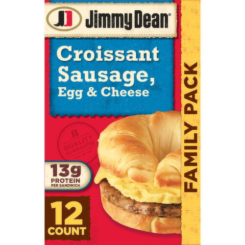 Jimmy Dean Sausage Egg Cheese Croissant 54 oz