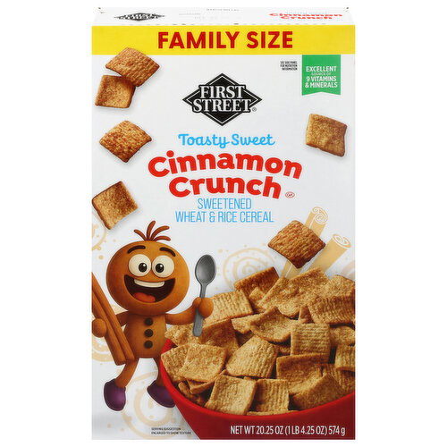 First Street Cinnamon Crunch Cereal Box Image 1 of 6