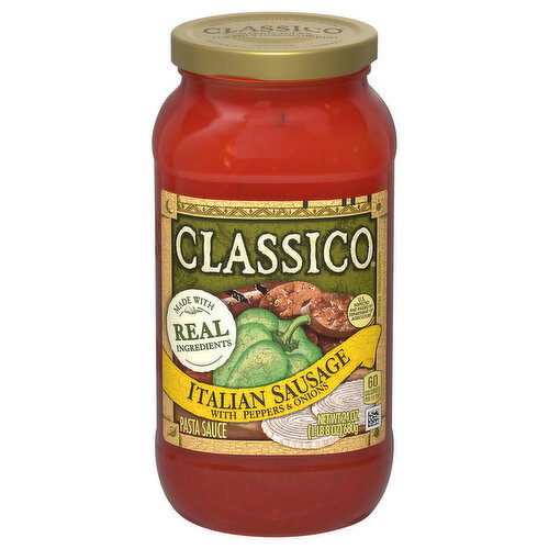 Classico Italian Sausage with Peppers & Onions Pasta Sauce Image 1 of 6