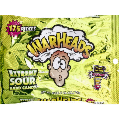 Warheads Hard Candy, Extreme Sour, Assorted Flavors