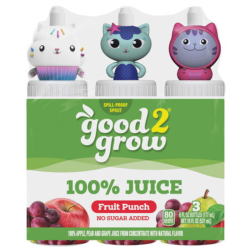 good2grow No Sugar Added Fruit Punch 100% Juice