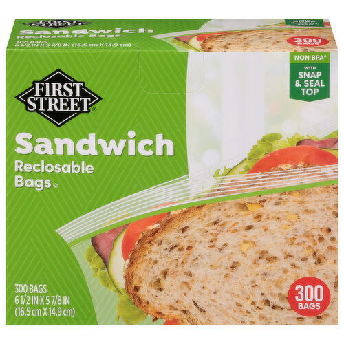 First Street Sandwich Reclosable Bags