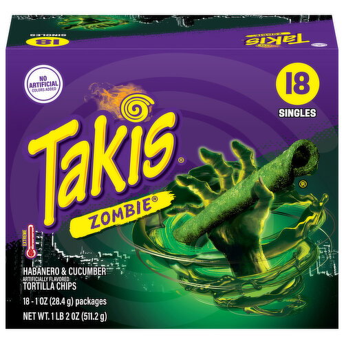 Takis Habanero & Cucumber Tortilla Chips Image 1 of 6