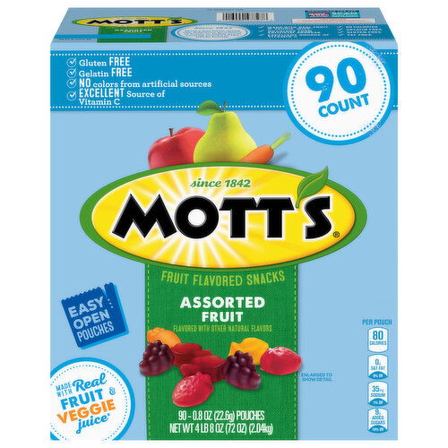 Mott's Assorted Fruit Fruit Flavored Snacks