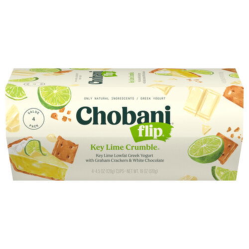 Chobani Greek Lowfat Key Lime Crumble Yogurt Value Pack