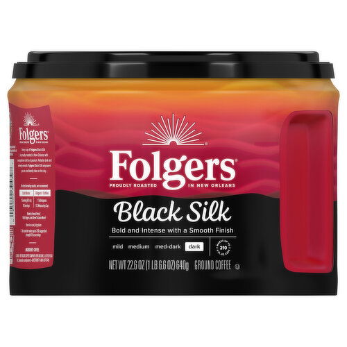 Folgers Ground Dark Black Silk Coffee