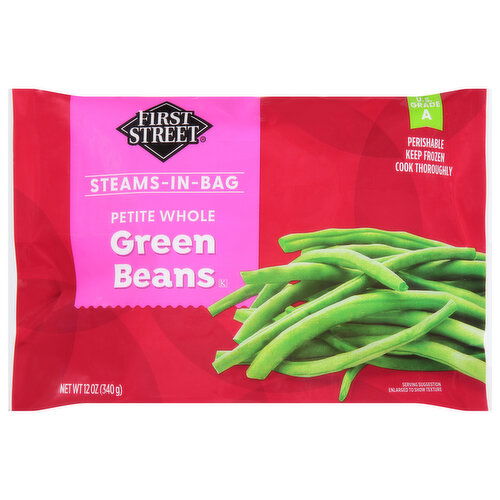 First Street Green Beans, Petite Whole