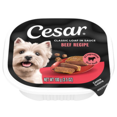 Cesar Classic Loaf in Sauce Beef Recipe Canine Cuisine