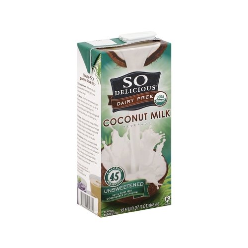 So Delicious Org Unswt Coconut Milk 32 oz