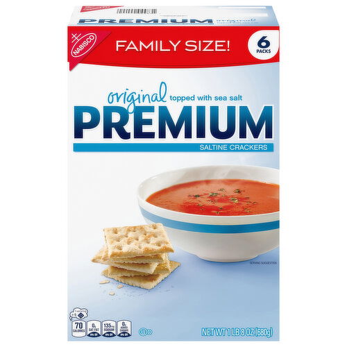 Premium Original Saltine Crackers Family Size