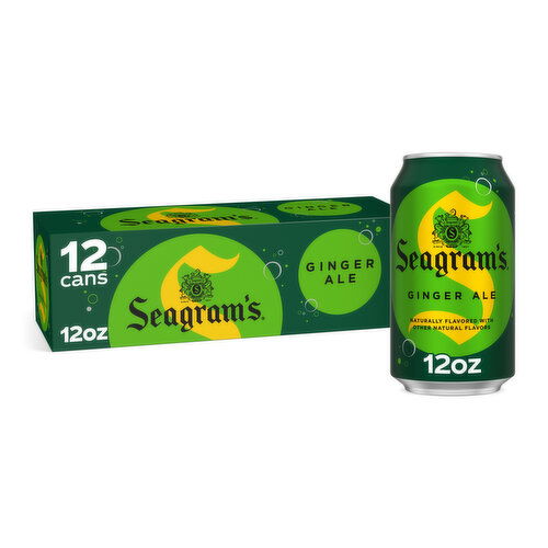 Seagrams  Ginger Ale Soda Soft Drinks Fridge Pack Cans