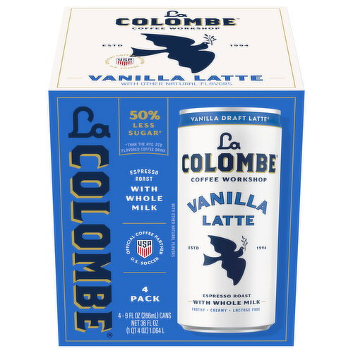 La Colombe Espresso Roast Vanilla Latte Coffee Drink