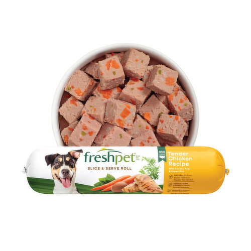 Freshpet Healthy & Natural Dog Food, Fresh Chicken Roll, 1lb Image 1 of 11