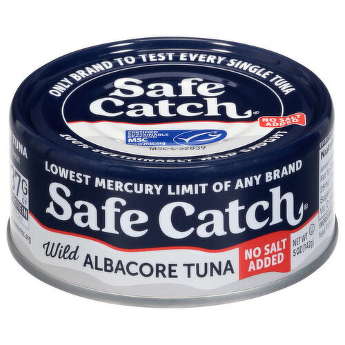 Safe Catch Tuna, No Salt Added, Albacore, Wild Image 1 of 6