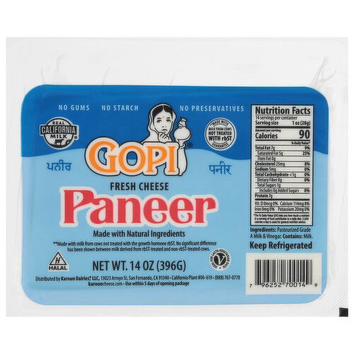 Gopi Paneer Fresh Cheese