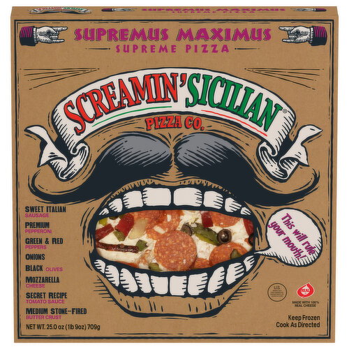 Screamin' Sicilian Pizza Co. Supremus Maximus Pizza Image 1 of 6