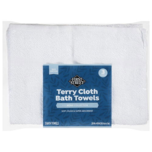 First Street Terry Cloth Bath Towels