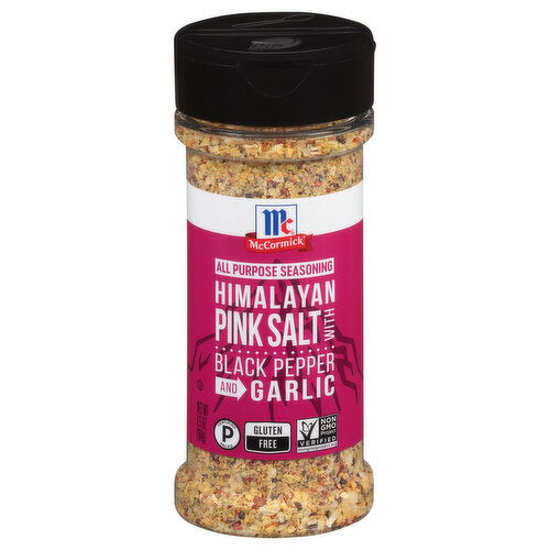 McCormick Himalayan Pink Salt with Black Pepper and Garlic All Purpose Seasoning