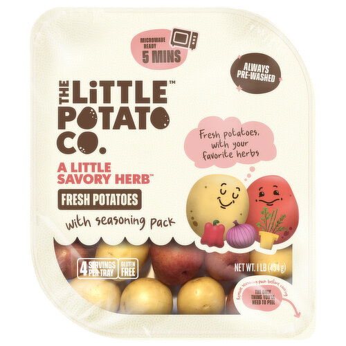 The Little Potato Co. Potatoes, with Seasoning Pack, Savory Herb, Fresh