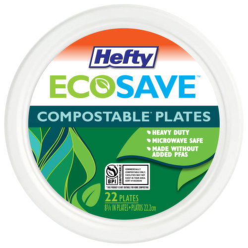 Hefty Plates, 8-3/4 In