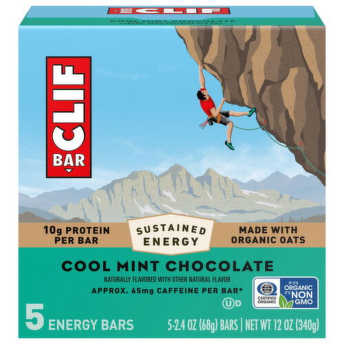 Clif Bar Cool Mint Chocolate Energy Bars