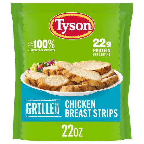 Tyson Frozen Grilled Chicken Breast Strips Image 1 of 8
