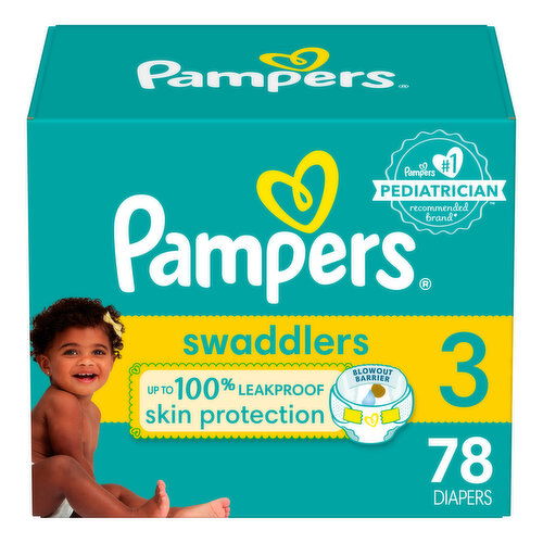 Pampers Swaddlers Diapers - Size 3 (16-28 lbs)