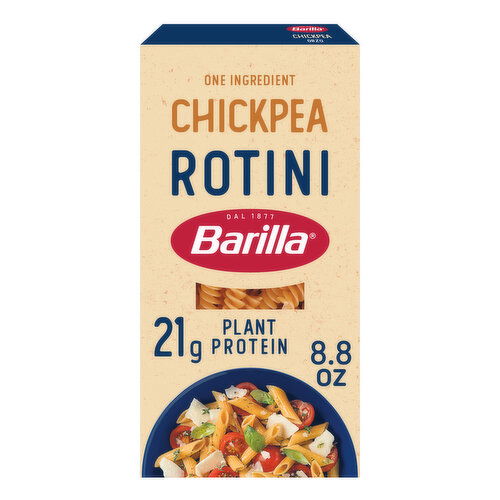 Barilla Chickpea Rotini Pasta - Vegan, Gluten Free, Non GMO & Kosher - High Protein Pasta Made with Plant Based Protein